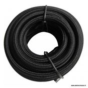 Cable électrique rond tissu noir 4 mètres