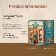 Kit Maquette Book Nook Cabine de Train Voyage en Europe 22x16x22 cm TQ443  European Travel Miniature 3D ToneCheer