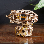 Ugears Maquette Bois Mini Steampunk Airship  Dirigeable 17 cm Puzzle 3D Mécanique