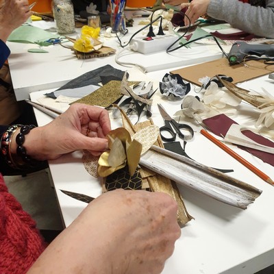 Assembler les éléments du centre de table