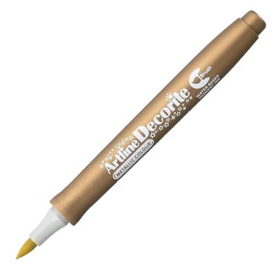 Marqueur Brush Or Metallic Artline Decorite Pointe Pinceau