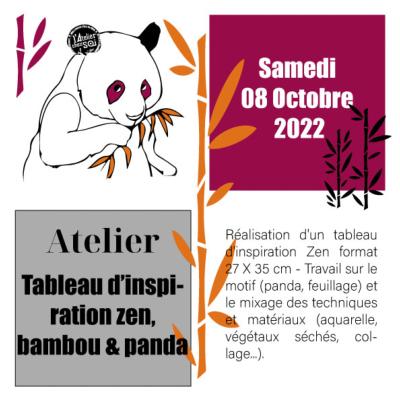 [Rappel] Atelier Tableau Zen du Samedi 8 Octobre 2022  L'Atelier Chez Soi 