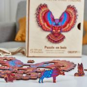 Puzzle en Bois Chouette Somptueuse 124 pièces 30x24 cm Creatif Wood