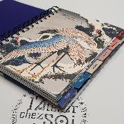 Agenda perpétuel Grues Japonaises Spirale 230p 17.5x21.5 cm Semainier Ed Desastre