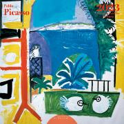 Calendrier mural 2023 Pablo Picasso 12 illustrations 16 mois 30X30 cm