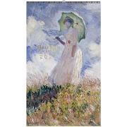 Calendrier mural Luxe 2027 Claude Monet 12 illustrations 12 mois Doré Or chaud 49X29 cm Ed Desastre