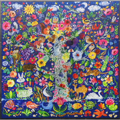 Puzzle 1000 pièces Arbre de vie Tree of life 58.5x58.5cm Eeboo