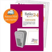 E-Patron PDF meuble en carton - Chevet en carton design Hatika