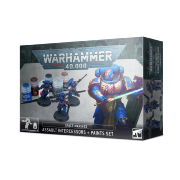 Set Peinture Intercessors d'assaut Spaces Marines 3 Figurines et 6 pots Warhammer 40000