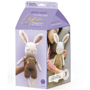 Kit Mon Ami Gurumi Lapin 35cm Peluche à créer au Crochet Graine créative