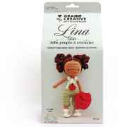 Kit Crochet Poupée Lina H 19cm Collab Ligne Rétro Graine créative
