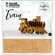 Maquette Locomotive en carton à construire 19 x 11 x 4 cm