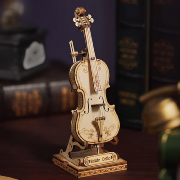 Maquette Bois Musique Violoncelle 20cm Puzzle 3D de 58 pièces