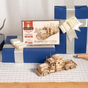 Maquette Bois Camion 22.5cm Puzzle 3D de 286 pièces MC502 Rokr