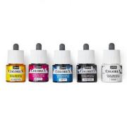 Coffret Encres Colorex Couleurs Primaires 5x45ml Pébéo