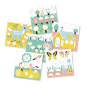 Mes premières Gommettes 6 cartes Forêt 96 Stickers 2 ans Poppik