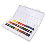 Aquarelle Boite Voyage Sennelier 36 demi-godets La petite Aquarelle