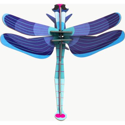 Libellule bleue en carton Saphire 17 cm Décoration 3D Studioroof