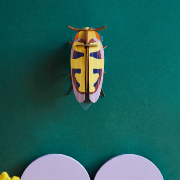 Insecte Scarabée Mango Flower Beetle en carton 12 cm Décoration 3D Studioroof