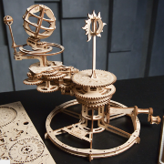 Ugears Maquette Bois Tellurion à Construire Puzzle 3D Mécanique 249 pièces