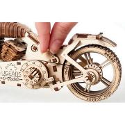 Ugears Maquette Bois Moto 25cm à Construire Puzzle 3D Mécanique 189 pièces