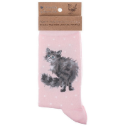 Chaussettes Femme Rose Chat Bambou Taille unique 37-42 Wrendale
