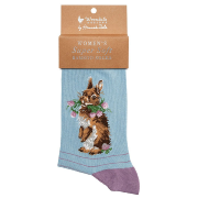 Chaussettes Femme Bleu ciel Lapin Bambou Taille unique 36-40 Wrendale
