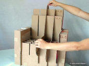 Carton pour à fabriquer un meuble en carton