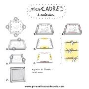 Kit créatif 4 Cadres Origamis à colorier et fabriquer