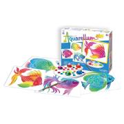 Kit Peinture Aquarellum Junior Poissons 4 Tableaux 18x25cm Sentosphère