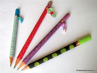 Tuto crayon décoré DIY - déco papier