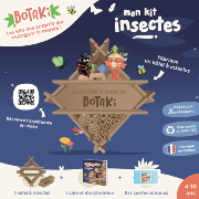 Kit Hôtel à Insectes à Fabriquer et Carnet d'exploration Insectes Botaki