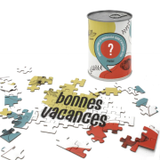 Boîte Puzzle à Message Bonnes Vacances Puzzle 54 pièces Bwat