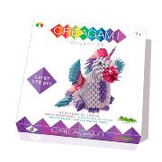Kit pliage Origami 3D Licorne Taille L 576 pièces Créagami