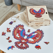 Puzzle en Bois Chouette Somptueuse 124 pièces 30x24 cm Creatif Wood