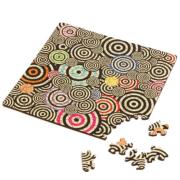 Puzzle Casse-tête Double Q-Mad 123 pièces en Bois bi-faces 20x20 cm Curiosi