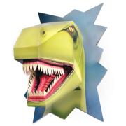 Kit Trophée Tête de Dinosaure T-Rex Coloré à Construire