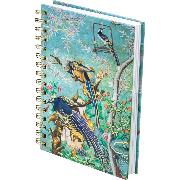 Cahier à dessins A5 Oiseaux Geais Audubon Rigide Spirales 120p blanches 120g et 200g Musée Ed Desastre