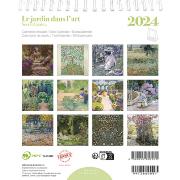 Mini-Calendrier Chevalet 2024 Le Jardin dans l'Art 12 illustrations 14X16 cm Ed du Désastre