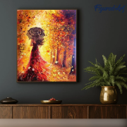 Peinture par numéros Foret d'Automne Toile roulée 40x50 cm Figure d'Art