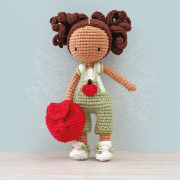 Kit Crochet Poupée Lina H 19cm Collab Ligne Rétro Graine créative