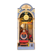 Kit Maquette Book Nook à fabriquer Time Travel 18x10x25 cm TGB04  Serre-livres Ruelle 3D miniature