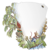 Carte 3D Roulotte et Souris 16x16 Décor en relief avec enveloppe