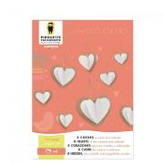 Kit créatif 8 Coeurs à décorer Pirouette Cacahouète