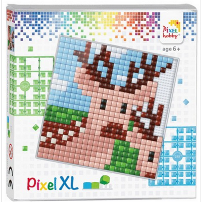 Kit Tableau en Pixels XL Cerfs 12x12 cm 529 Pixels Pixel Hobby
