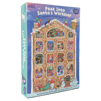 Calendrier de l'Avent l'Atelier du Père-Noël 24 Puzzles 20 pièces Professor Puzzle