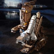 Maquette mécanique en bois Fusée et Lanceur 27 cm 446 pièces Space Shuttle LKA02 Rokr
