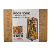 Kit Maquette Book Nook à fabriquer Coin Bibliothèque Silent Corner Study 12x12x25 cm TGE02 Angle de livres 3D miniature Rolife