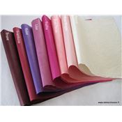 Papier népalais uni couleur Prune Feuille 50x75 cm Lokta Fait-main