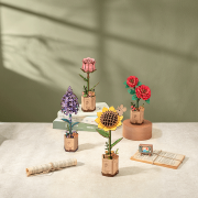 Maquette Bois Pot de Fleurs Chamomille Puzzle 3D de 101 pièces TW061 Rolife